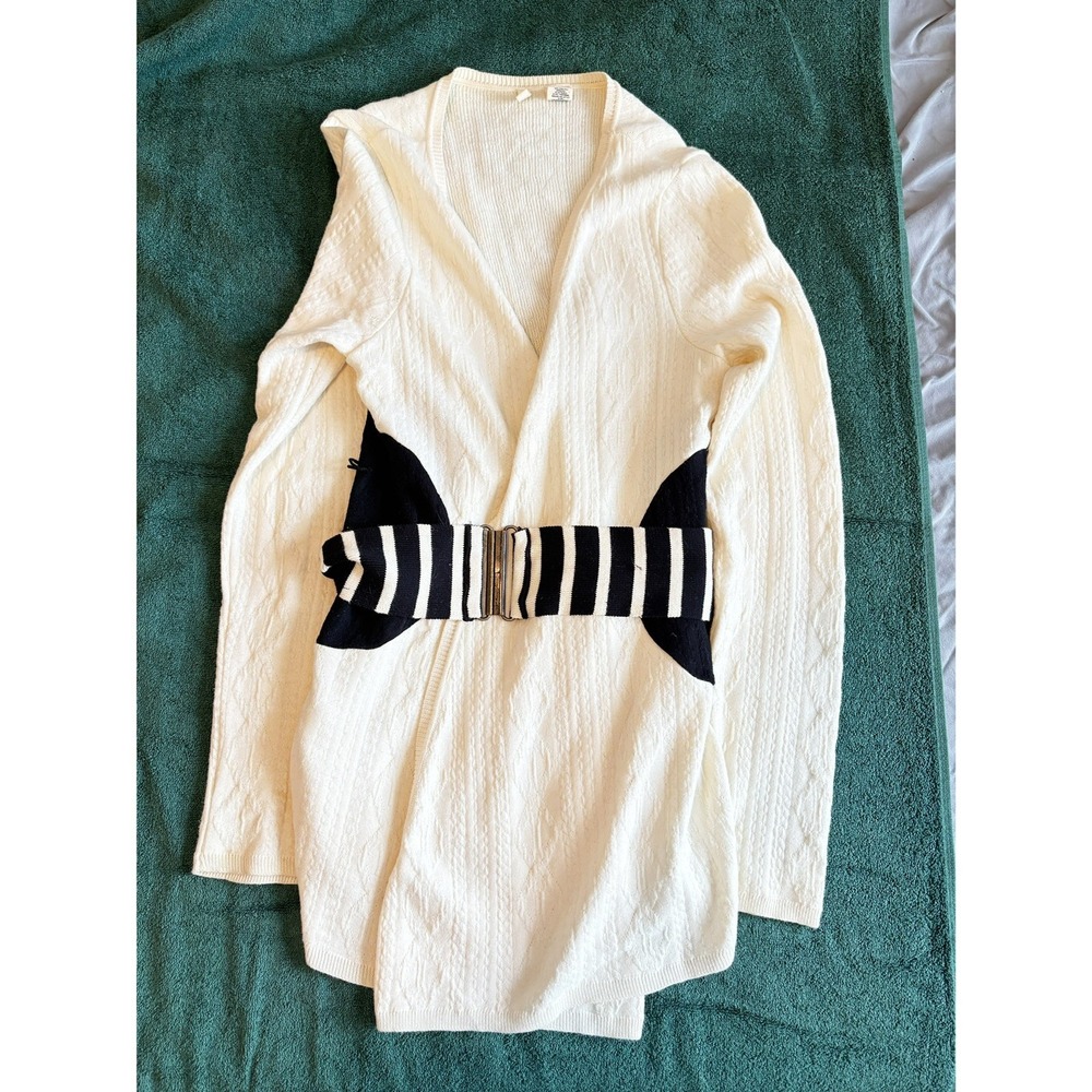 Anthropologie Moth Open Belted Cardigan Size XL
